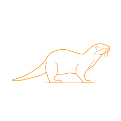 Animals Mustelids Marine Otter Sticker Svg Vector, Free Vectors File